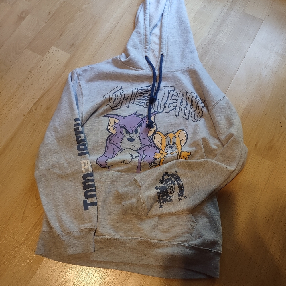 Tom & Jerry Gray Hoodie